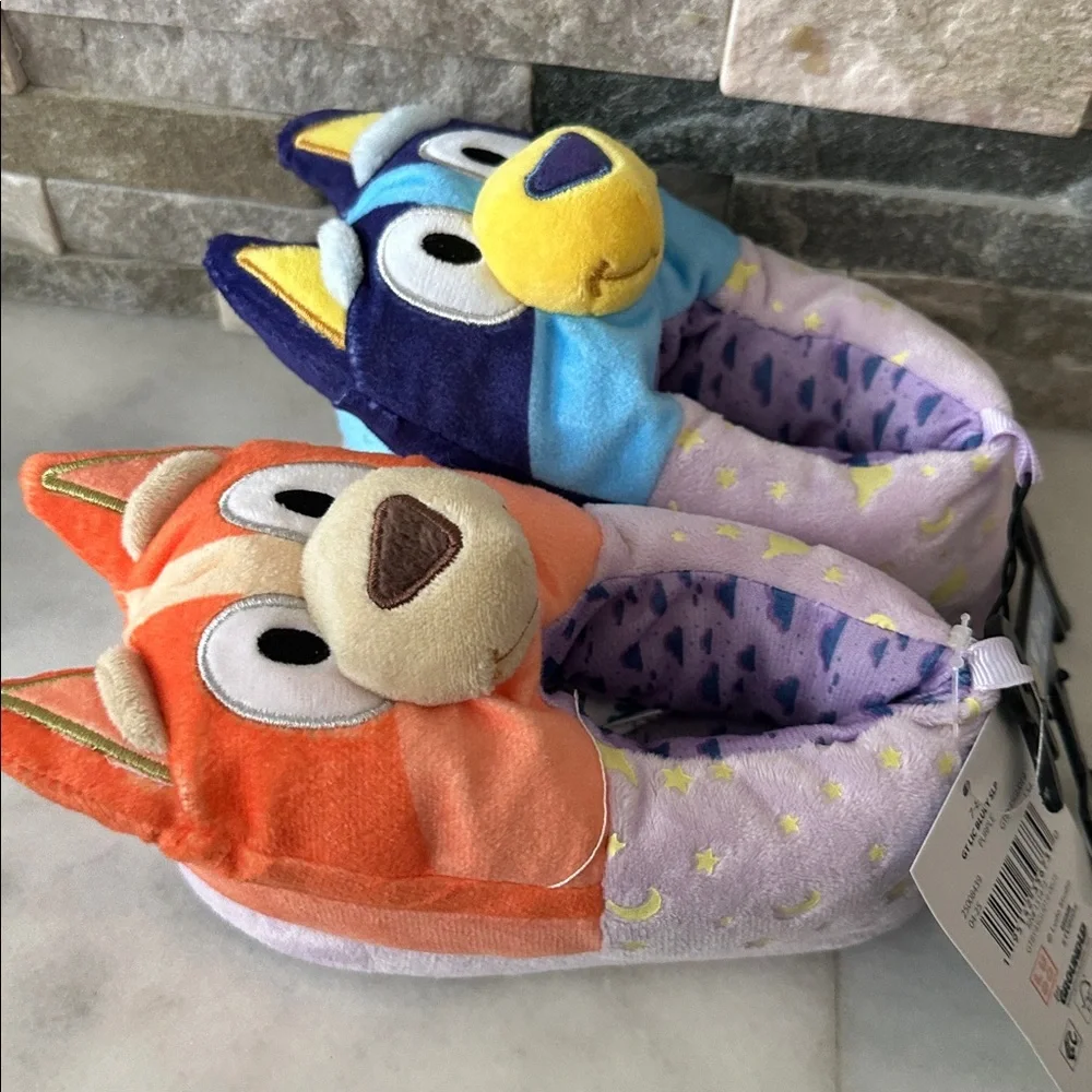 Bluey Toddler Girl Glow in The Dark Slipper 7-8